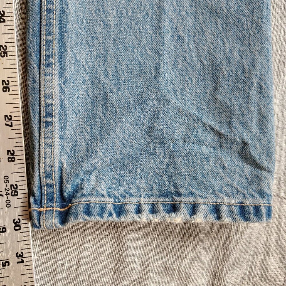 Zara Blue Straight Leg Jeans - Picture 5 of 13